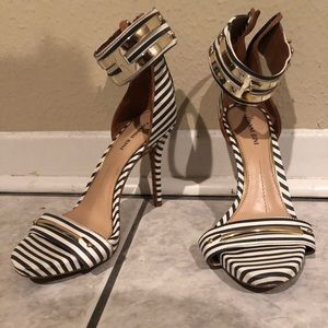 Striped Heels